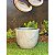 Kit com 3 vasos para plantas em polietileno diamante P , escovado n3 e bojo liso P - Imagem 5