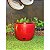 Kit com 3 vasos para plantas em polietileno diamante P , escovado n3 e bojo liso P - Imagem 9