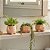 Kit 3 Vasinhos Carinhas Decorativos em Polímero Reforçado – Decoração Moderna para Sala e Escritório - Imagem 1