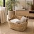 Cesto Organizador em Palha de Taboa Grande com 2 Alças Artesanal para Decoração 40x30x22 - Imagem 1