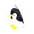 Pinguim Mini Bco e Preto - Imagem 2
