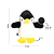 Pinguim Mini Bco e Preto - Imagem 3