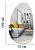 Espelho 100x70 Grande Decorativo Orgânico Com Bordas Lapidadas - Imagem 2