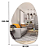 Espelho Decorativo Orgânico 120x80 Grande 8mm Lapidado Sem Moldura Fita Dupla Face Com Led - Imagem 3