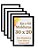 Kit 5 Molduras 30x20 Quadro Decorativo Parede 20x30 Vidro E Mdf - Imagem 1