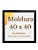 Moldura 40x40 Com Vidro Quadro Parede Foto Arte Poster - Imagem 1
