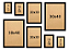 Kit 8 Molduras Com Vidro Madeiras Painel - Imagem 5