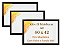 Kit 3 Quadros 42x60 A2 Moldura Com Vidro Madeira 60x42 - Imagem 1