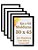 Kit 5 Molduras 30x45 Com Vidro Quadros Madeira ou 45x30 - Imagem 1
