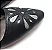 Sapatilha em couro mestiço preto com detalhe flor - Modelo Exclusivo Lavoliie Primavera - Imagem 3