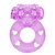 Anel Vibrador Peniano Bichinho com Mini Cápsula Estimuladora em Silicone - Hot Flowers - Imagem 4