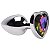 Plug Anal Aço Inox Colorido "P" com Detalhe de Pedra Brilhante no Formato de Coração - Sexy Import - Disponível em - Imagem 18