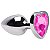 Plug Anal Aço Inox Colorido "P" com Detalhe de Pedra Brilhante no Formato de Coração - Sexy Import - Disponível em - Imagem 12