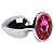 Plug Anal Aço Inox Colorido "P" com Detalhe de Pedra Brilhante no Formato Redondo - Sexy Import - Imagem 13