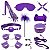 Kit Sado Erótico com 11 Produtos Bondage Disponível em 4 Cores - Sexy Import - Imagem 12