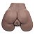 Masturbador Masculino em Cyberskin TATY com Forma de Bunda Ultra Realista, Vagina e Ânus Penetráveis Pele Morena - CYBERBUTT Adão e Eva - Imagem 2