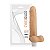 Prótese Peniana CyberDildo Saturno em Cyberskin com Vibrador e Escroto Definidos - 17,5 x 3,5 cm - Adão e Eva - Imagem 1