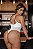 Body Gabi – Com Bojo, Tule Liso e Renda + Recortes Modernos com Transparência - Branco - Imagem 10