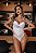 Body Gabi – Com Bojo, Tule Liso e Renda + Recortes Modernos com Transparência - Branco - Imagem 9