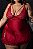 Camisola Isadora Plus Size – Cetim e Renda com Strappy Bra na Frente e nas Costas - Imagem 3