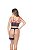 Conjunto Anelise – Lingerie Cropped Rendada, Strappy nas costas e Calcinha Fio Dental - Marinho com Pink - Imagem 8