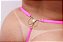Calcinha Paula – Ousadia com Strass e Pérola - Rosa Neon - Imagem 1