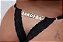 Calcinha Gislaine - Personalizada Com Strass Bandida - Preto - Imagem 1