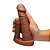 Prótese Peniana Dupla Maciça em Silicone - 5 X 3,6 Cm / 9 X 2,2Cm - Disponível em 3 Cores - Soulsex - Imagem 5