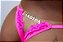 Calcinha Gislaine - Personalizada Com Strass Bandida - Rosa Neon - Imagem 1