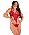 Body Lucia - Body Sexy em Renda – Vermelho - Imagem 1