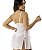 Camisola Marileia - Camisola de Tule Sexy com Calcinha e Pérola – Branco - Imagem 4