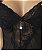 Camisola Marileia - Camisola de Tule Sexy com Calcinha e Pérola – Preto - Imagem 4