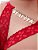 Calcinha Gislaine - Frases Com Strass - Vermelha - Imagem 5