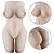 Masturbador Cyberskin Material Realístico em Formato de Corpo Feminino - Crazy Lion - Imagem 7
