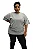 Camiseta Plus Size Cinza Mescla - Imagem 1