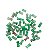 Contas - Entremeio de Murano verde mesclado - Imagem 1