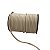 Fio de Couro Liso - Marfim - Sintético 4mm - Rolo C 50 Metros - Imagem 1