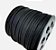 Fio de Couro Camurça - Preto - Sintético  2.7mm - Rolo C 90 Metros - Imagem 1
