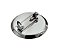 Base De Broche Redonda C/Aba - 30mm - Imagem 1