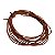 Couro Liso Natural Caramelo  - 2mm Com 90 mts - Imagem 1