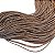 Fio de Couro Trançado Sintético - Marrom 3mm - Rolo com 100mts - Imagem 1