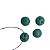 Botão Bola de Resina - Verde - Imagem 2