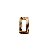 Argola de Resina Retangular - Cor Mescla 6,5 cm x 3,4cm - Imagem 1