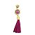 Cursor de Zíper com Tassel Rosa - Mandala - Imagem 1