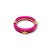 Bracelete com Fecho Imã - Rosa acabamento Dourado - Imagem 1