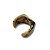 Bracelete de Resina Aberto - Creme Mescla - Imagem 2