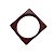 Bracelete de Resina Quadrado - Marsala - Imagem 2