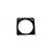 Bracelete de Resina Quadrado - Preto - Imagem 1