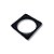 Bracelete de Resina Quadrado - Preto - Imagem 2