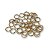 Argolas dupla 8.50mm - Fio 0.70 - Banho Dourado - Imagem 1